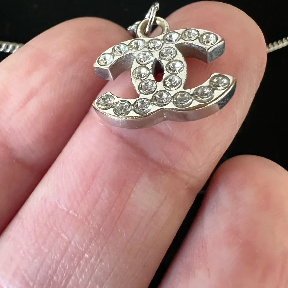 Chanel Crystal Timeless CC Necklace